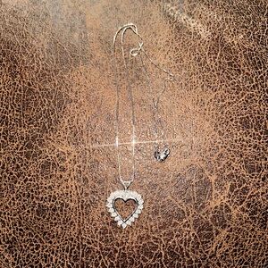 LITTMAN/FRED MEYERS Diamond Heart Pendant in 14k White Gold